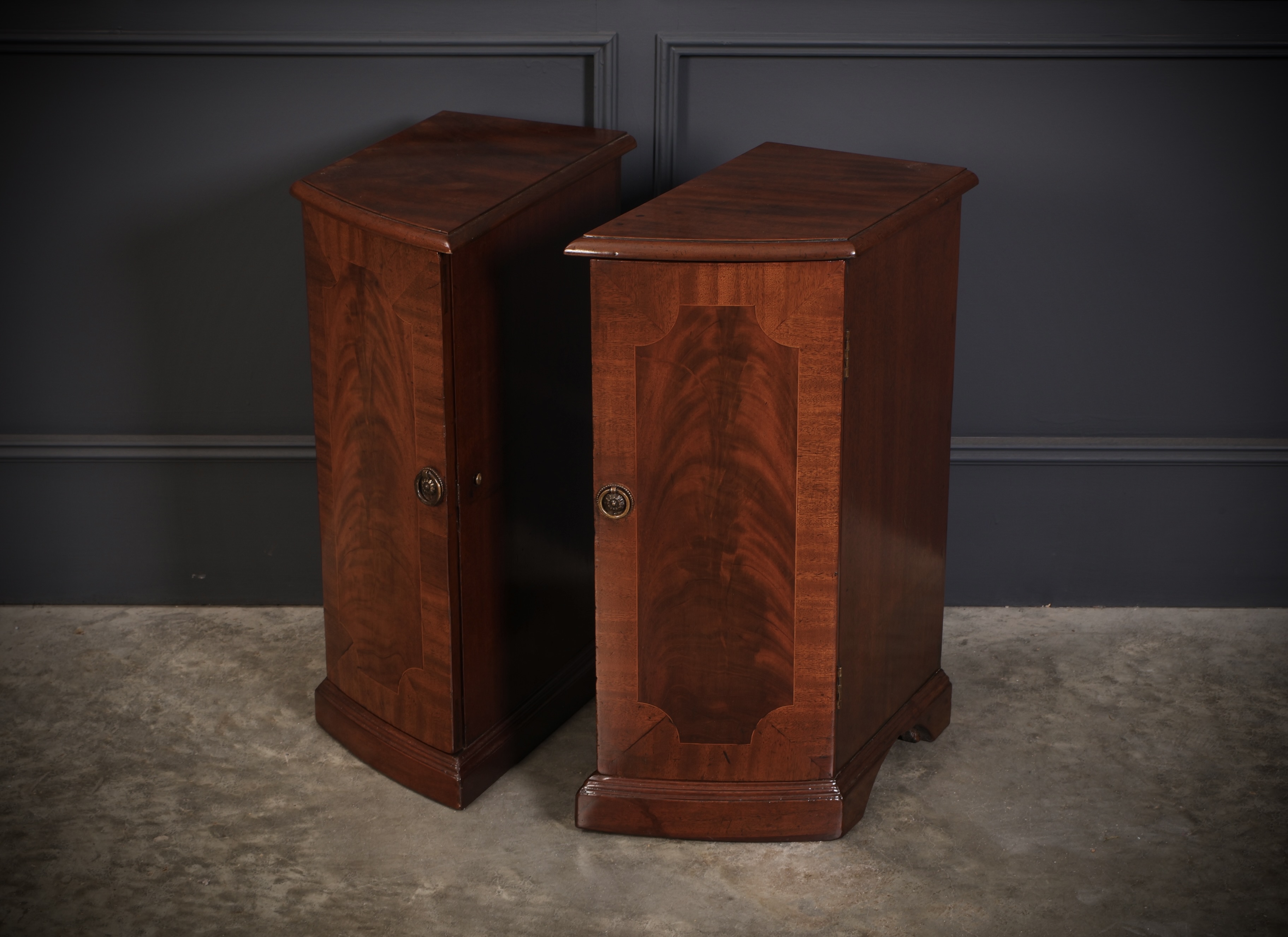 Pair Of Regency Mahogany Pedestal Cabinets - Image 3
